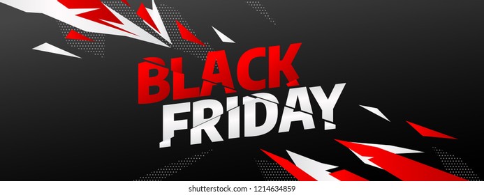 Black Friday sale banner template design. Special offer. Vector illustration eps 10.