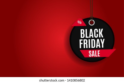 Black Friday Sale Banner Template. Vector Illustration EPS1