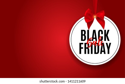 Black Friday Sale Banner Template. Vector Illustration EPS1