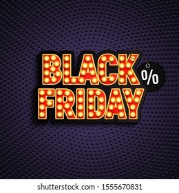 Black Friday Sale Banner Template. Vector Illustration EPS10
