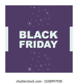 Black Friday sale banner template design. Abstract sale banner. Vector illustration.