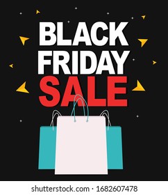 Black Friday Sale Banner Template. Vector Illustration EPS10

