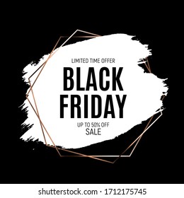 Black Friday Sale Banner Template. Vector Illustration EPS10