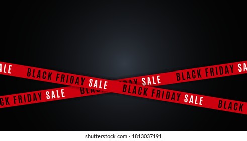 Black Friday Sale Banner Template. Vector Illustration EPS10