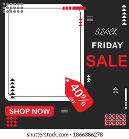 Black Friday Sale Banner Template vector with eps.10