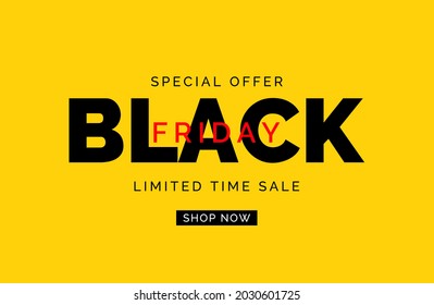 Black Friday Sale Banner Template. Vector Illustration EPS10