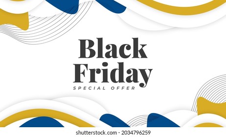 Black Friday Sale Banner Template. Sale Promotion Poster or Banner Layout Design for Website or Mobile