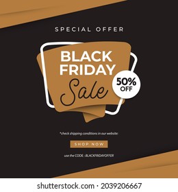black friday sale banner template