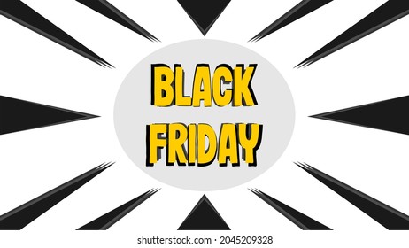 Black friday sale banner. Template for promotion, advertising, web, social and fashion ads. Vector illustration.