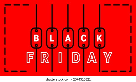 Black friday sale banner. Template for promotion, advertising, web, social and fashion ads. Vector illustration.