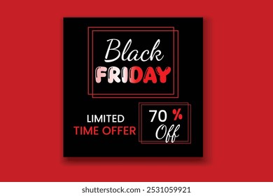 black friday sale banner template