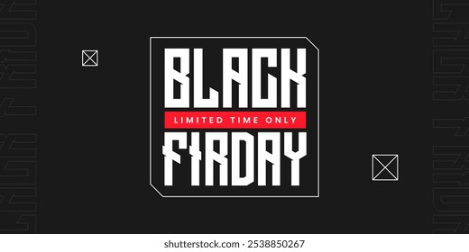 Black friday sale banner template background. Black friday special offer banner for social media or web banner. Super sale promotion for black friday sale