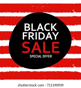 Black Friday Sale Banner Template. Vector Illustration EPS10
