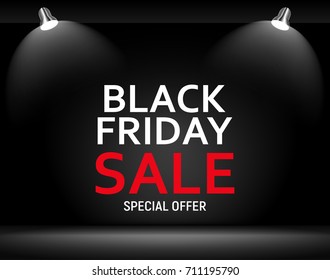 Black Friday Sale Banner Template. Vector Illustration EPS10
