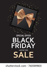 Black Friday Sale Banner Template. Vector Illustration EPS10
