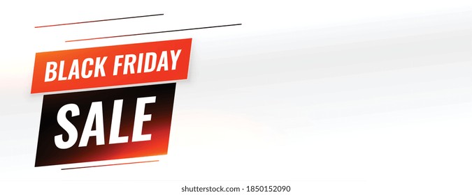 Black friday sale banner with text space