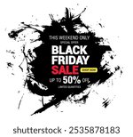 Black friday sale banner vector graphic design