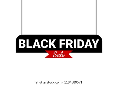 Black friday sale banner. Vector