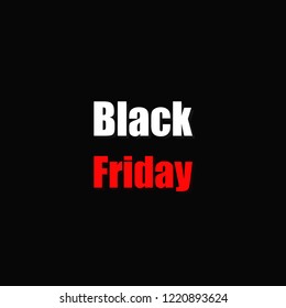 Black friday sale banner. Vector illustration. Flat design