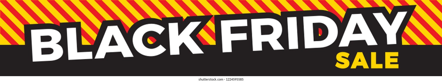 Black Friday Sale banner. Vector banner for shops, web.  Vector Illustration EPS10