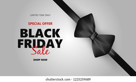 Black Friday sale banner. Sale vector illustration template for website and mobile website development, email and newsletter design, marketing material.