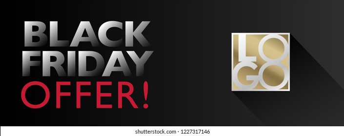 Black Friday sale banner. Vector illustration template for for sale promotion, banner, poster, flyer, leaflet, web banner, social media and graphic use.