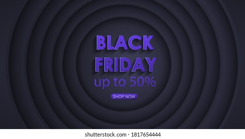 Black friday sale banner. Vector banner EPS10