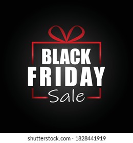 Black Friday sale banner. Vector illustration