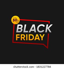 Black Friday sale banner vector design