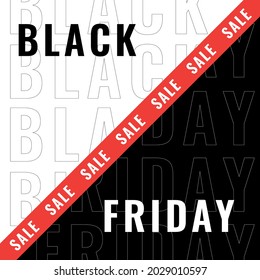 Black Friday Sale banner vector