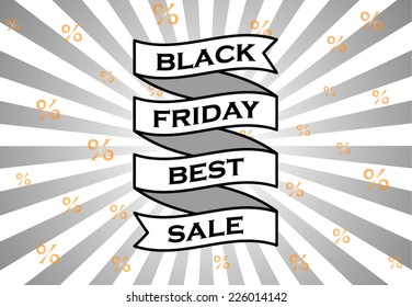 Black friday sale banner vector