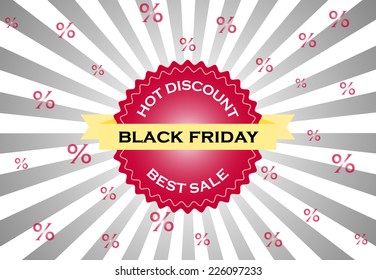 Black friday sale banner vector