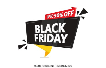 Black Friday sale banner. Vector background design Illustration.