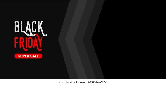 Black Friday sale. Banner , black vector background with free misc, copy space.
