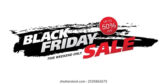 Black friday sale banner vector graphic design