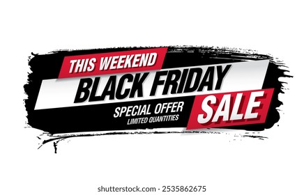 Black friday sale banner vector graphic design
