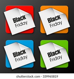 Black Friday Sale Banner vector illustration
