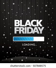 Black friday sale banner. Vector illustration