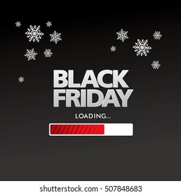 Black friday sale banner. Vector illustration