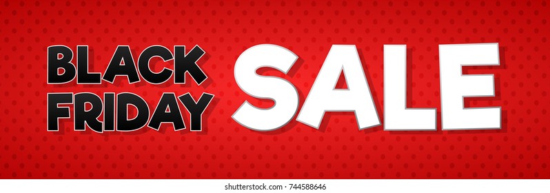 Black Friday Sale - banner. Vector.