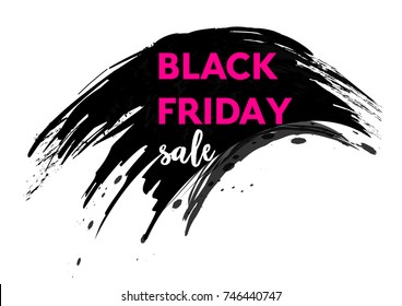 Black Friday sale banner. Vector design.