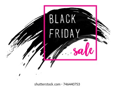 Black Friday sale banner. Vector design.