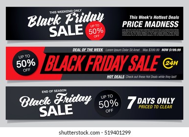 Black friday sale banners