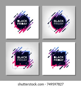 Black friday sale banners.