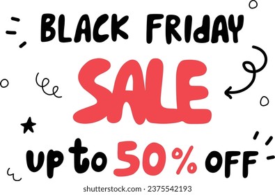 Black friday sale banners set. Vector hand lettering on labels: super sale, great discounts, special.