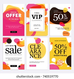 Black Friday sale banners. Set of social media web banners for shopping, sale, product promotion. Vector illustrations for website and mobile website banners, email and newsletter designs, ads.