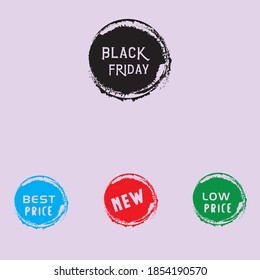 Black Friday sale, Best price, , Low price tag design