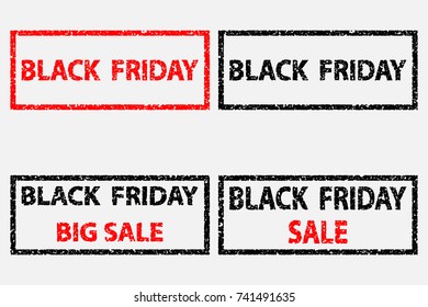Black Friday - sale - big sale - vector stamp