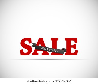 Black Friday Sale calligraphy banner. Hand written letters. Vector illustration.