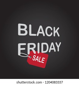 Black friday sale. Can be used banner advertising. Holiday concept. Vector illustration.